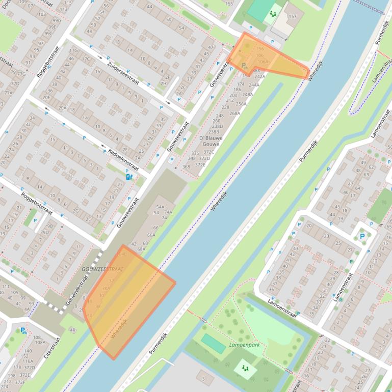 Kaart van postcodegebied 1443KD.