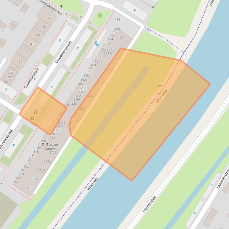 Kaart van postcodegebied 1443KH.