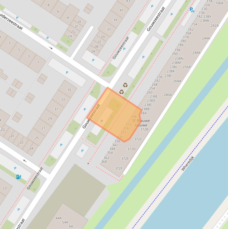 Kaart van postcodegebied 1443KJ.