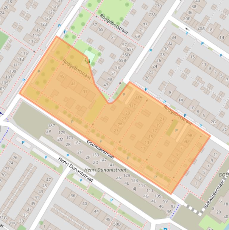 Kaart van postcodegebied 1443KL.