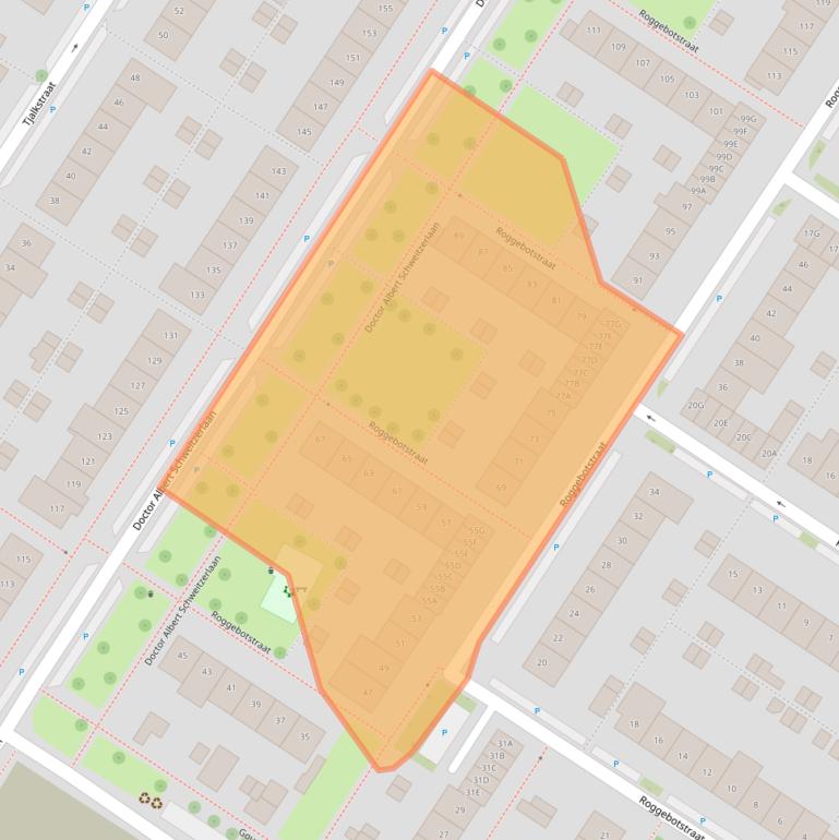Kaart van postcodegebied 1443KM.