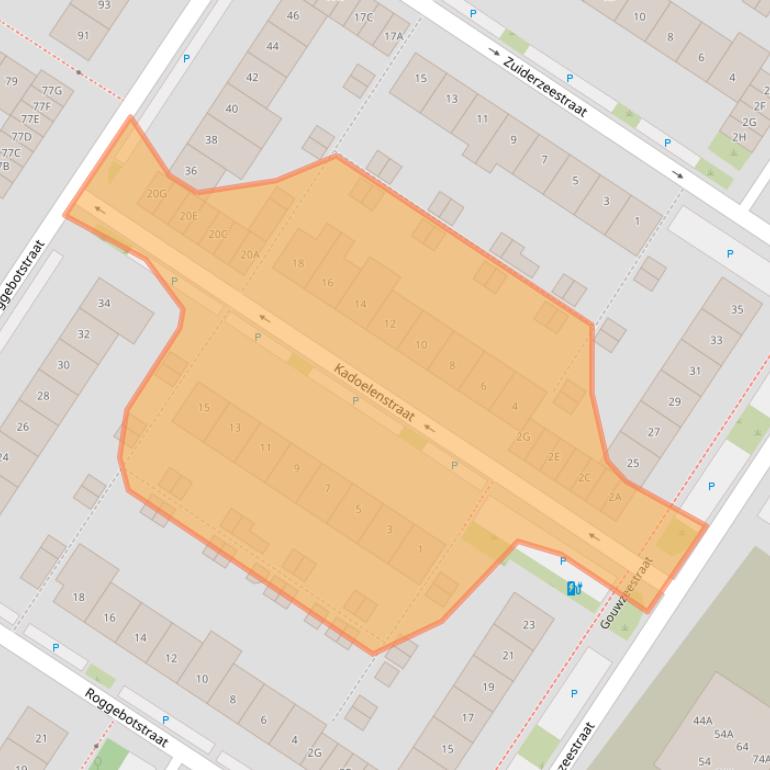 Kaart van postcodegebied 1443KS.