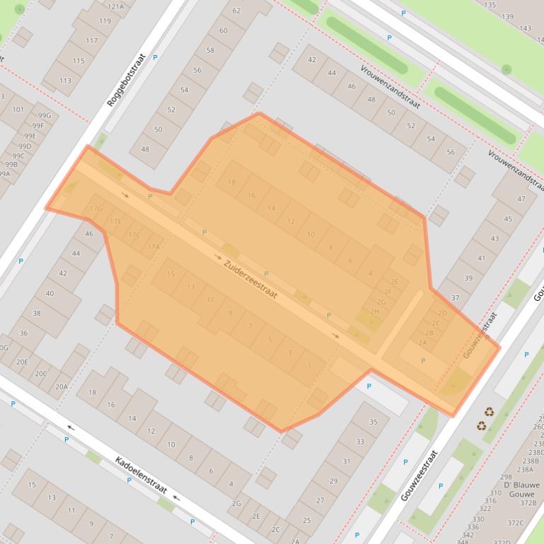 Kaart van postcodegebied 1443KT.