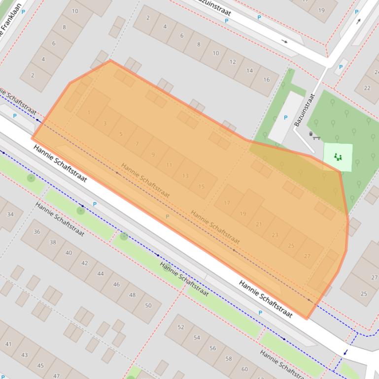 Kaart van postcodegebied 1443LA.