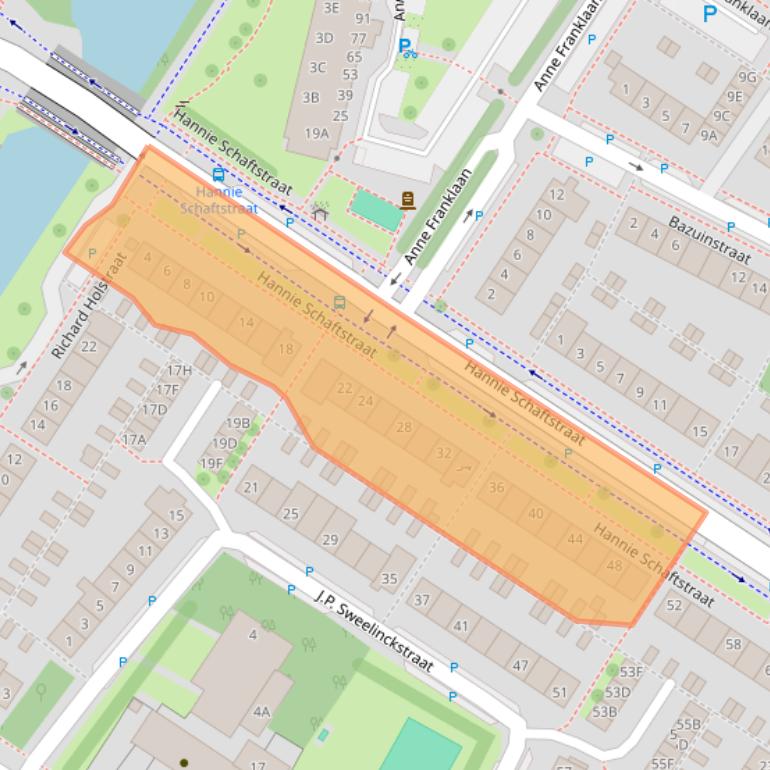 Kaart van postcodegebied 1443LD.