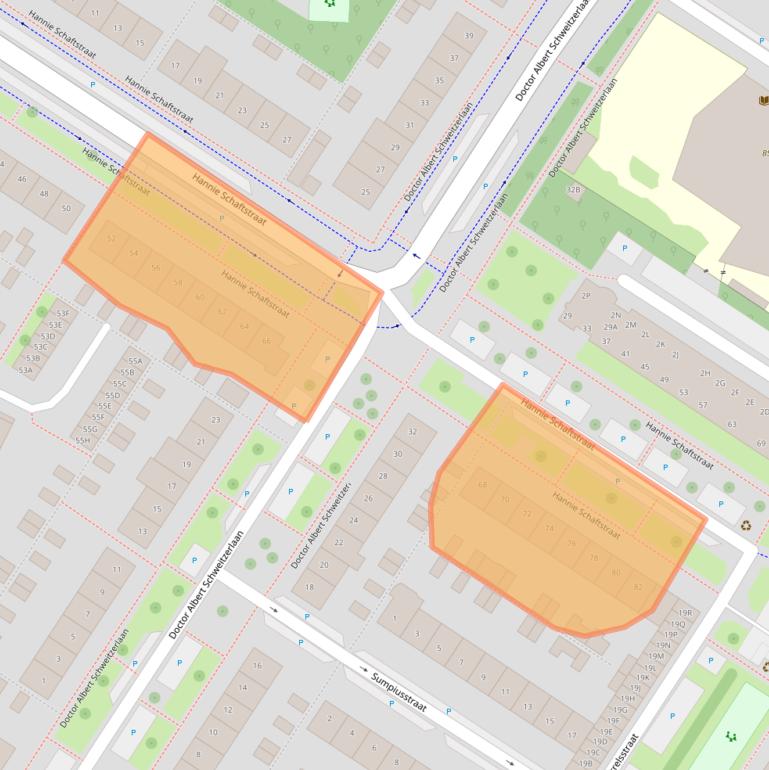 Kaart van postcodegebied 1443LE.