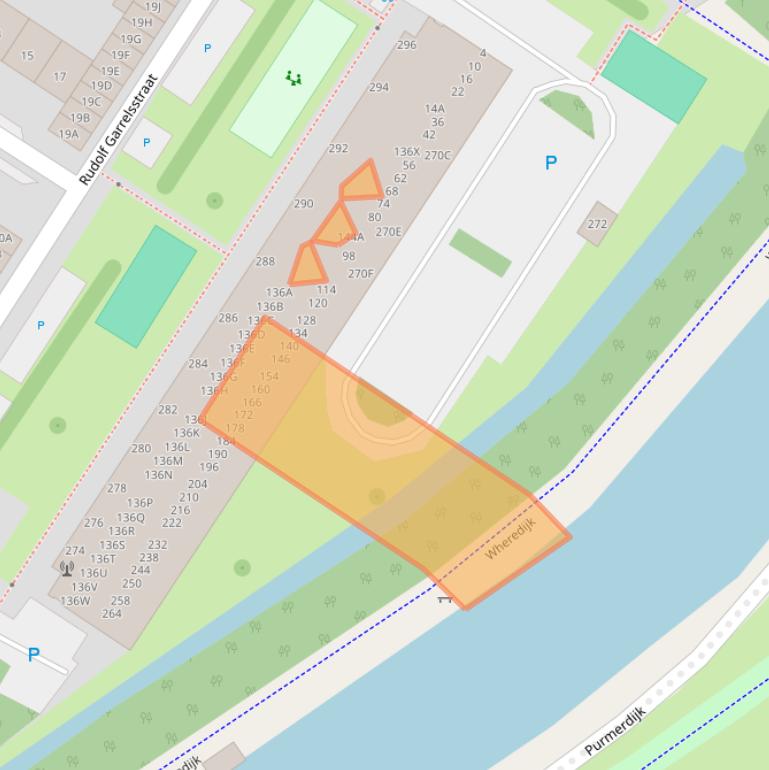 Kaart van postcodegebied 1443LL.