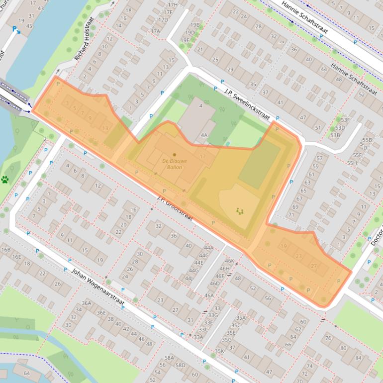 Kaart van postcodegebied 1443LV.
