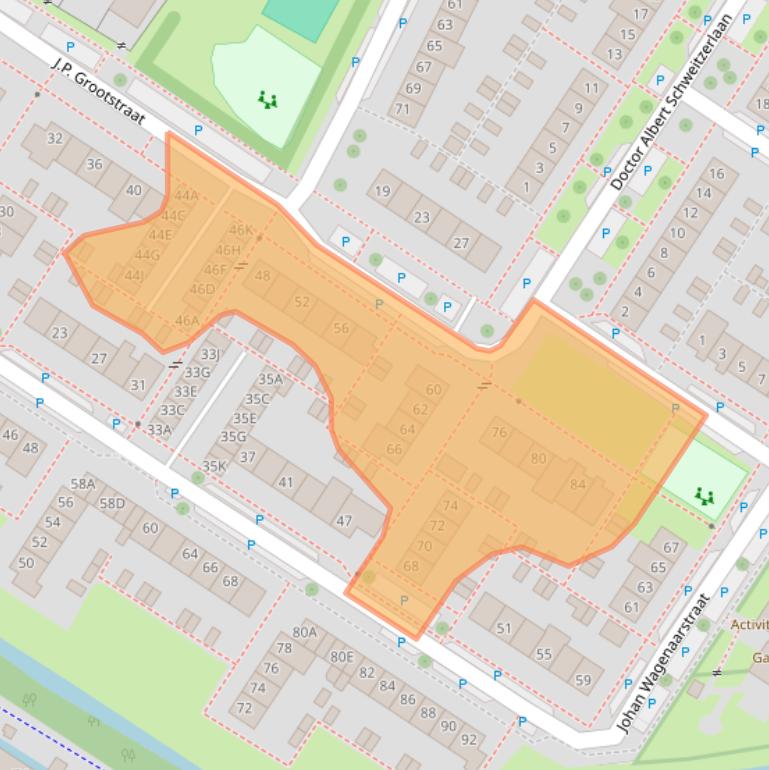 Kaart van postcodegebied 1443LX.