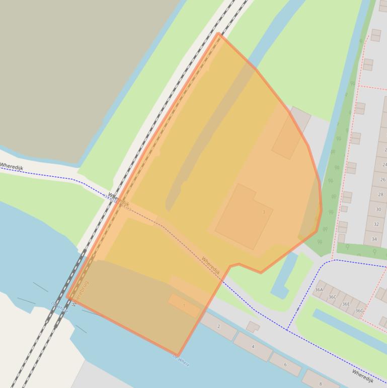 Kaart van postcodegebied 1443TA.