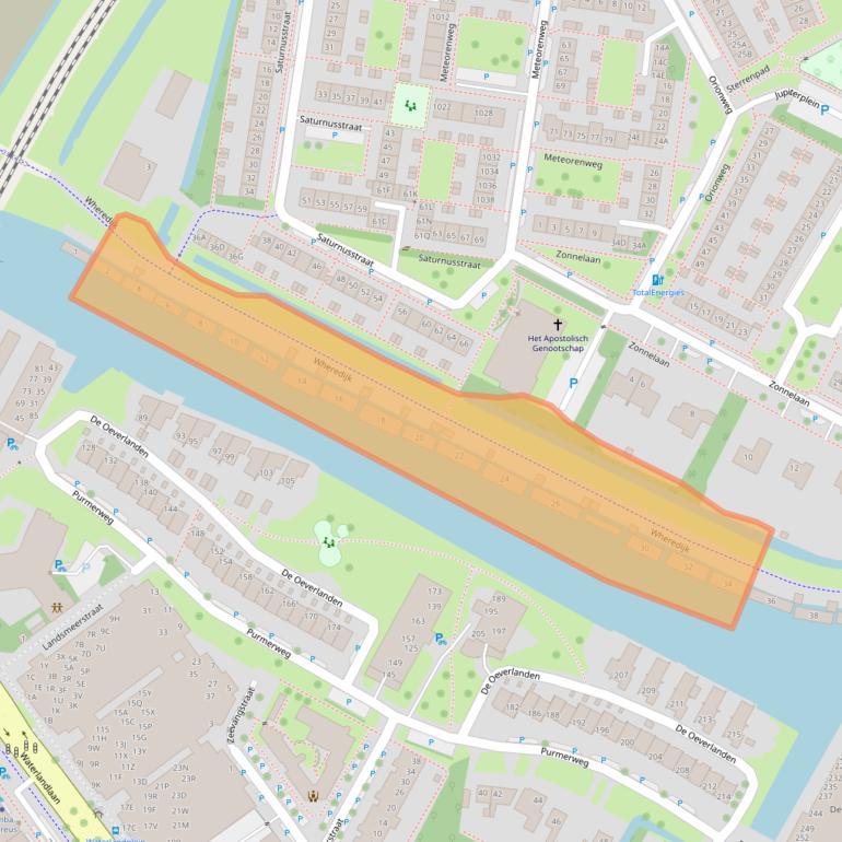 Kaart van postcodegebied 1443TB.