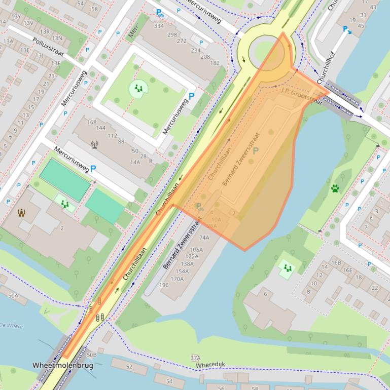 Kaart van postcodegebied 1443TE.