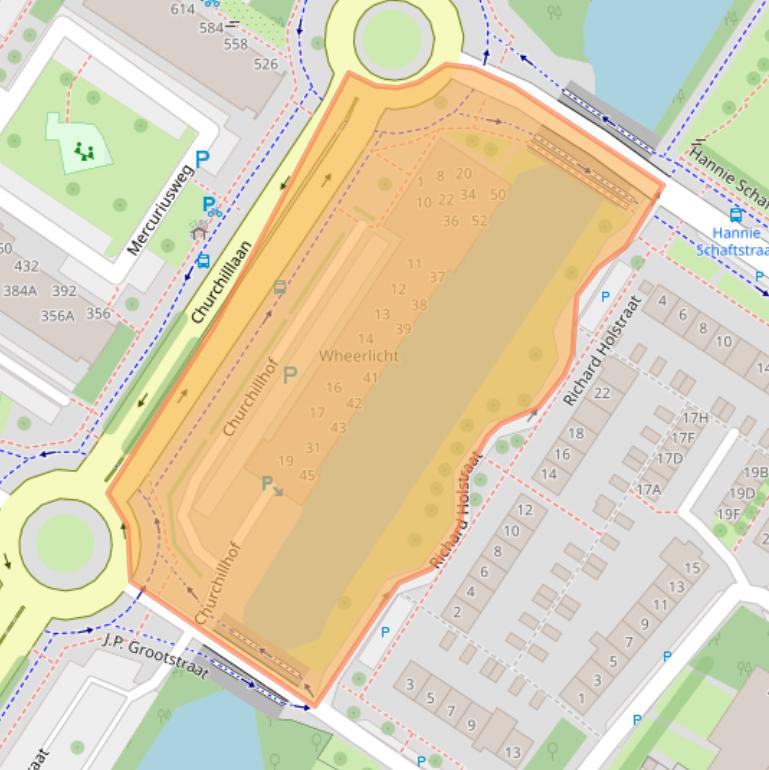 Kaart van postcodegebied 1443VW.