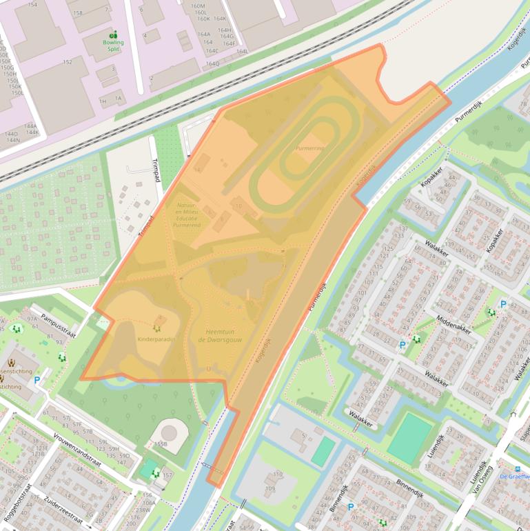 Kaart van postcodegebied 1443WB.