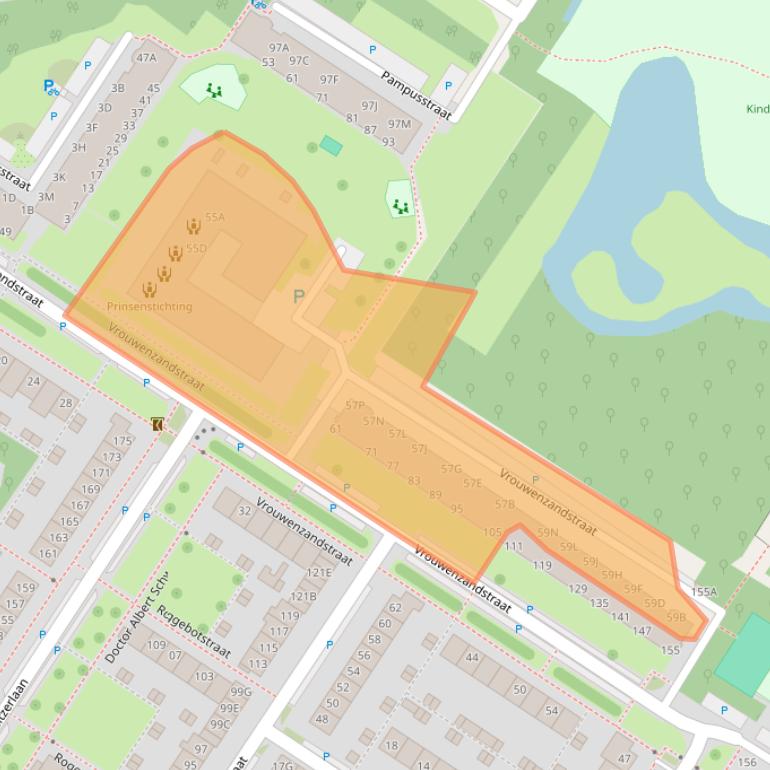 Kaart van postcodegebied 1443WH.