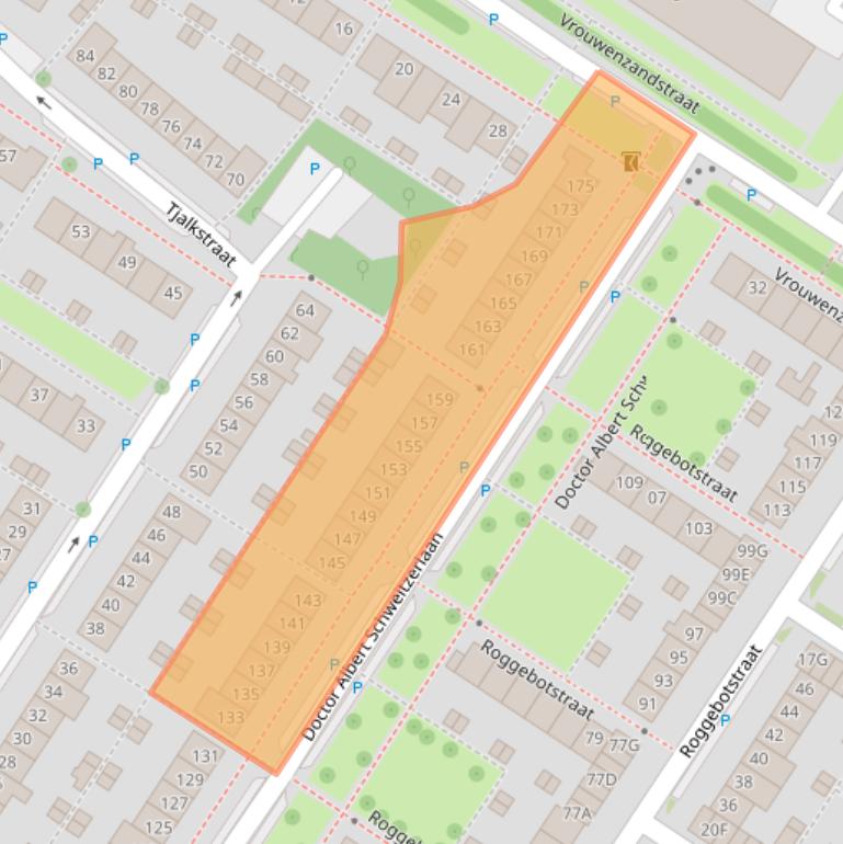 Kaart van postcodegebied 1443WS.