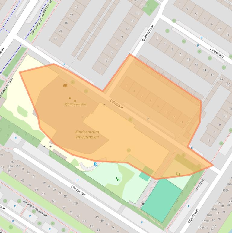 Kaart van postcodegebied 1443XA.