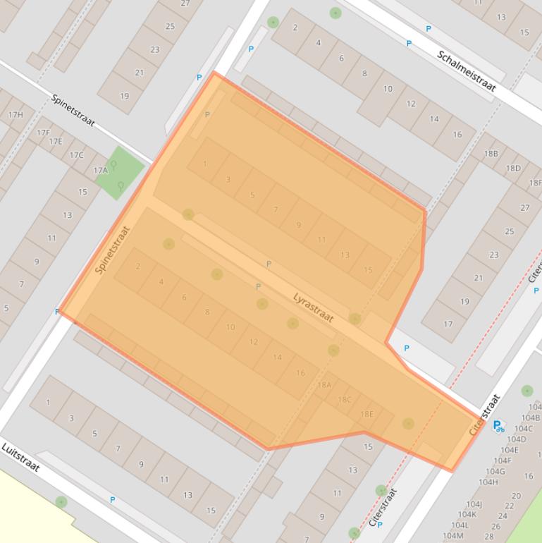 Kaart van postcodegebied 1443XC.