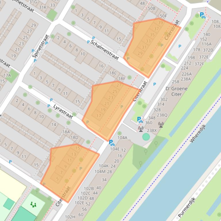 Kaart van postcodegebied 1443XE.