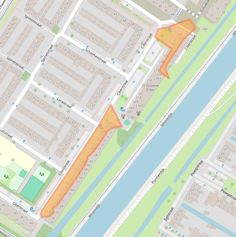 Kaart van postcodegebied 1443XJ.