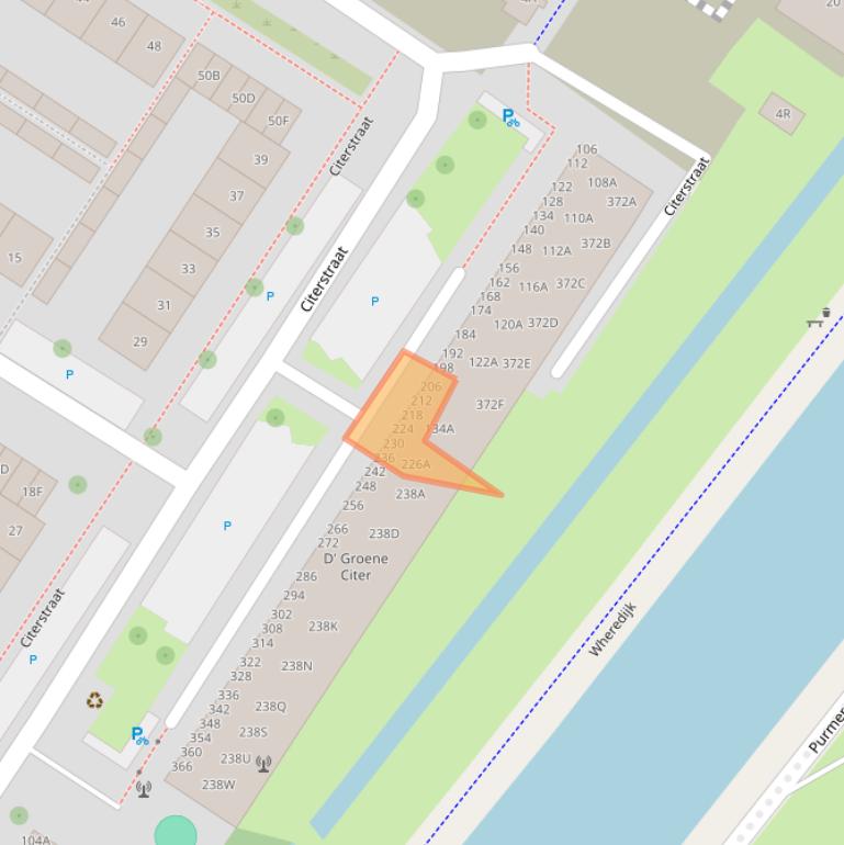 Kaart van postcodegebied 1443XL.