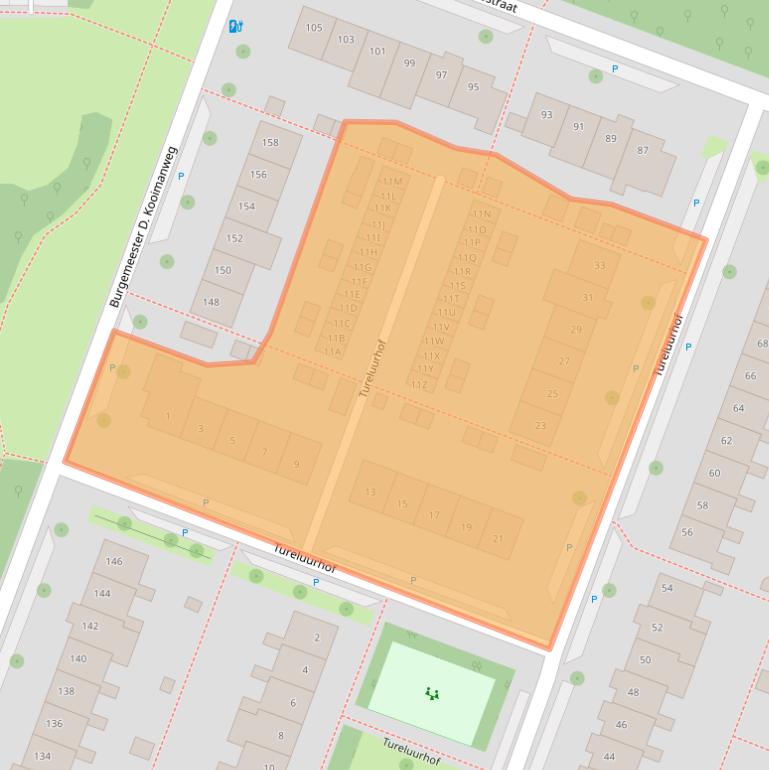 Kaart van postcodegebied 1444AJ.