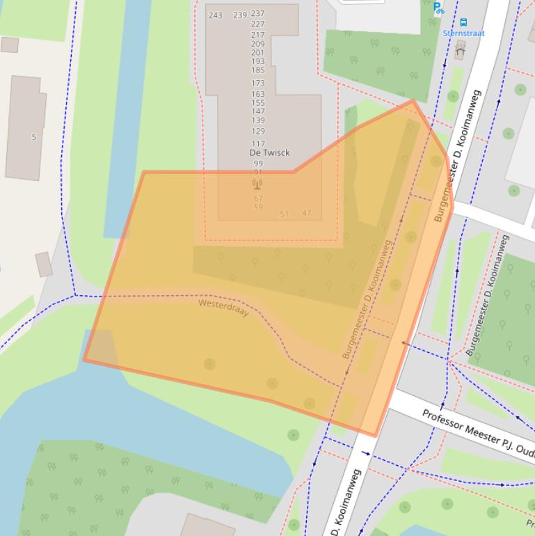 Kaart van postcodegebied 1444BB.