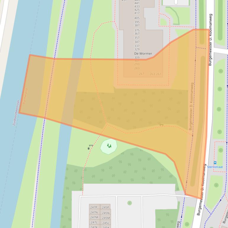 Kaart van postcodegebied 1444BH.