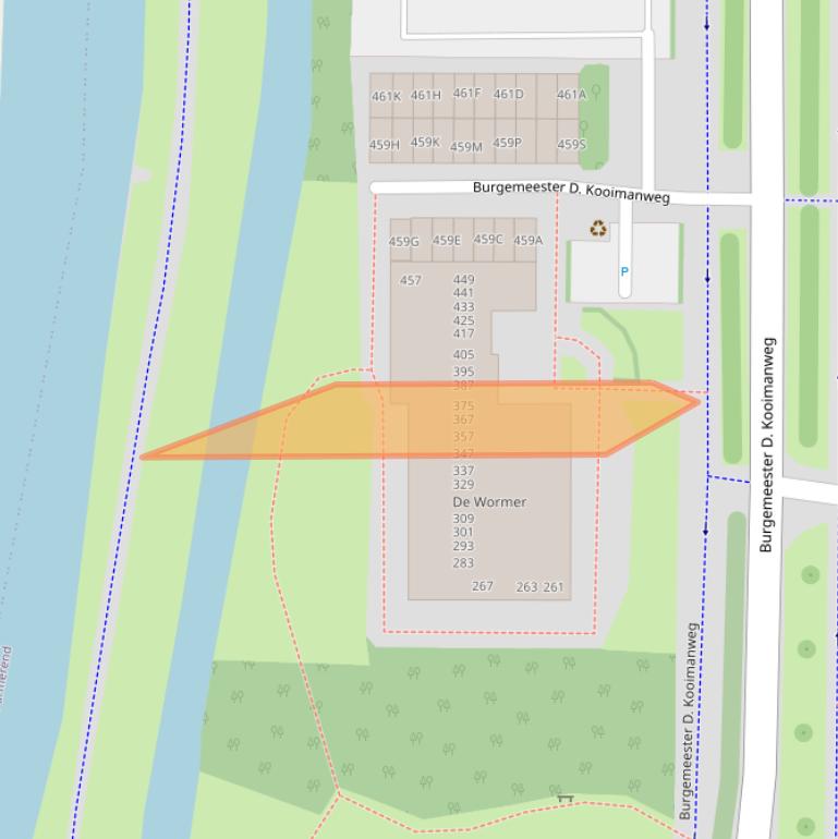 Kaart van postcodegebied 1444BK.