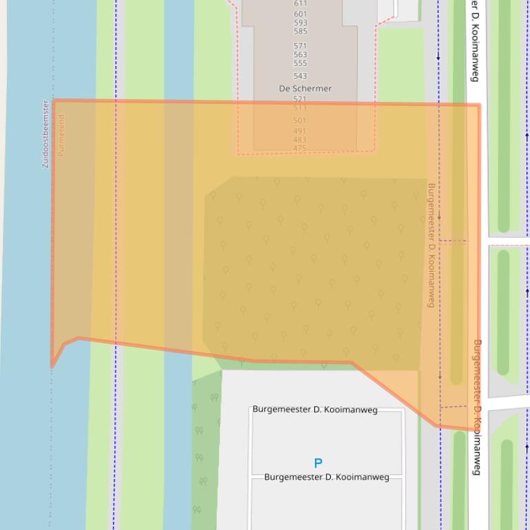 Kaart van postcodegebied 1444BN.