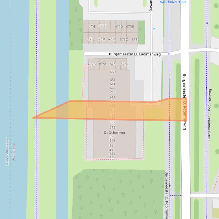 Kaart van postcodegebied 1444BR.