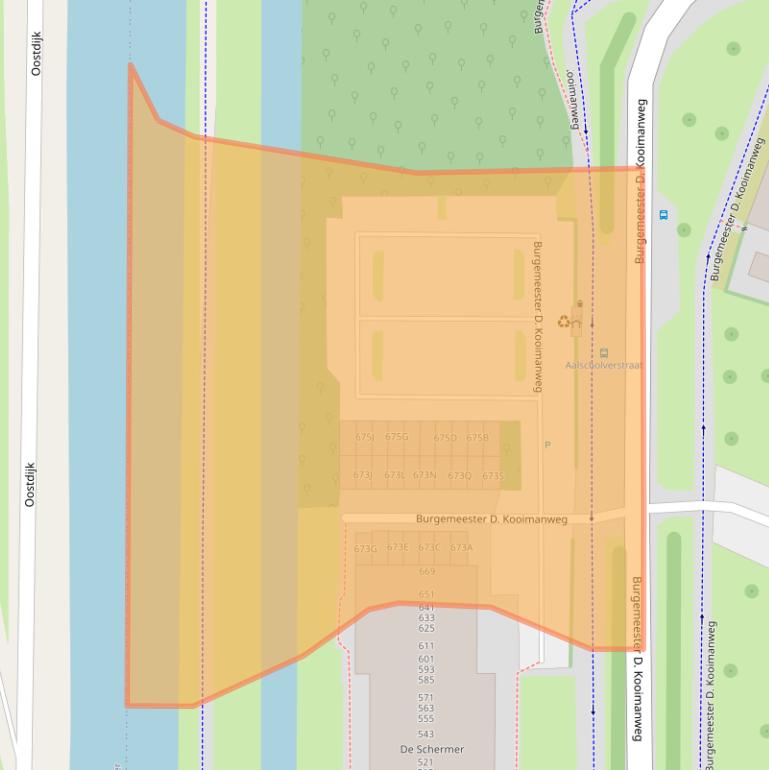 Kaart van postcodegebied 1444BT.