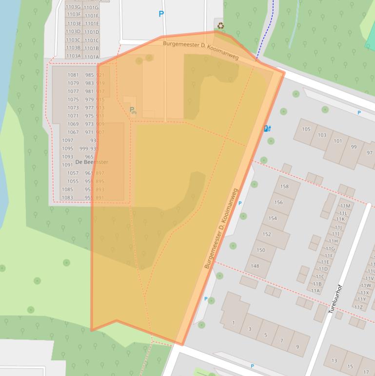 Kaart van postcodegebied 1444CG.