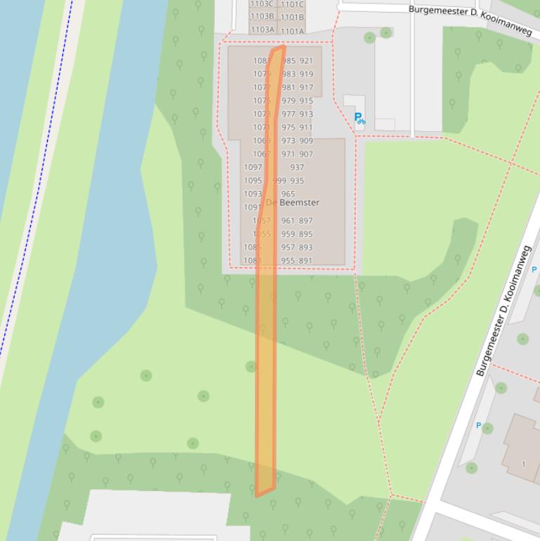 Kaart van postcodegebied 1444CK.