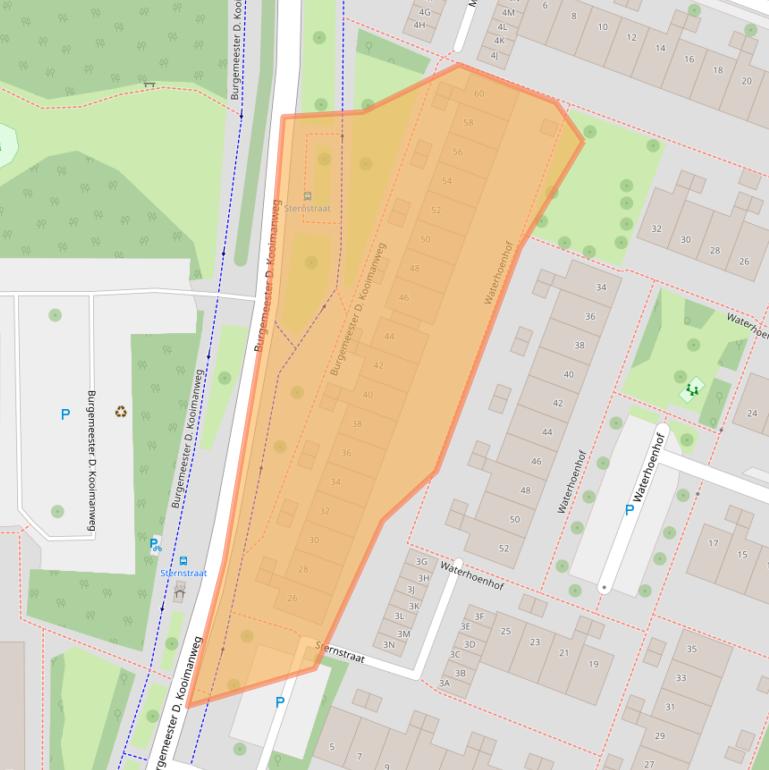 Kaart van postcodegebied 1444DA.
