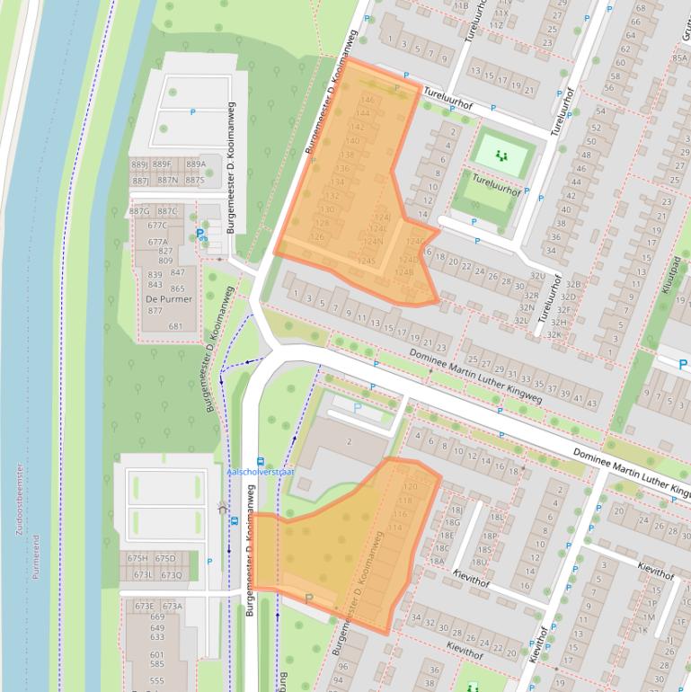 Kaart van postcodegebied 1444DC.