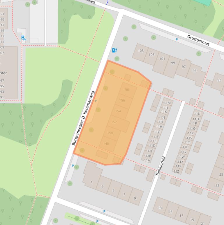 Kaart van postcodegebied 1444DD.