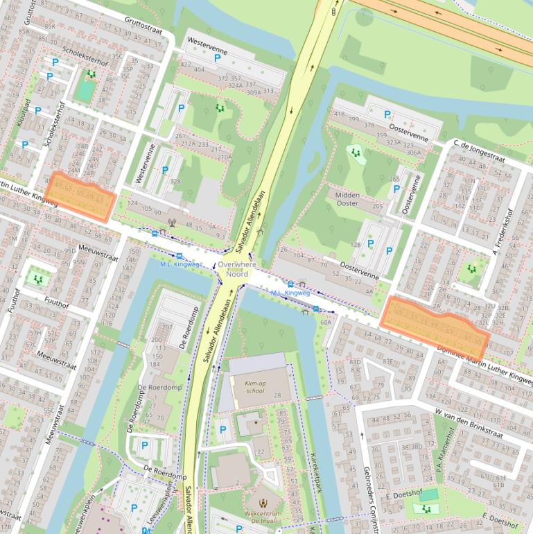 Kaart van postcodegebied 1444EB.
