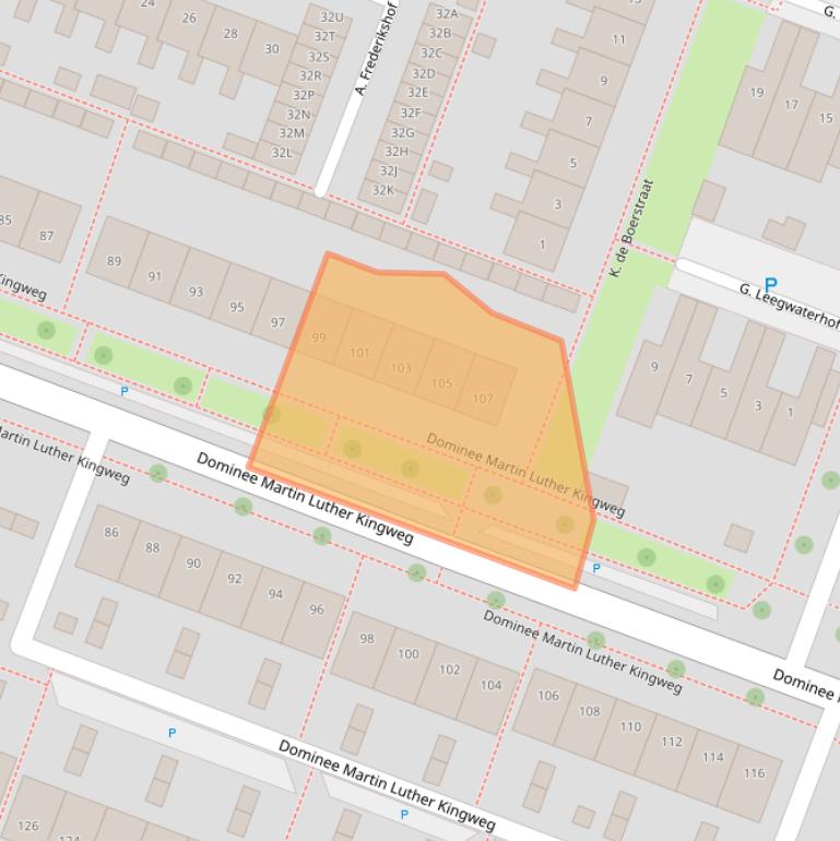 Kaart van postcodegebied 1444EC.