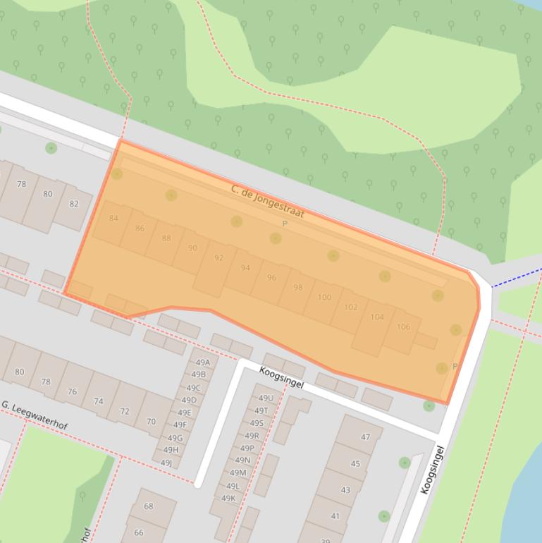 Kaart van postcodegebied 1444EN.