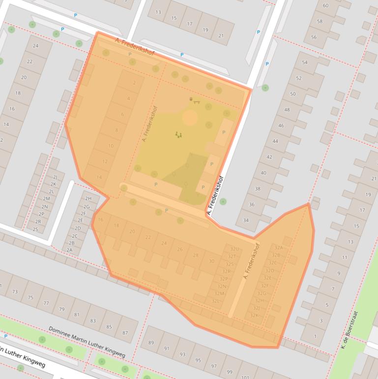 Kaart van postcodegebied 1444ER.