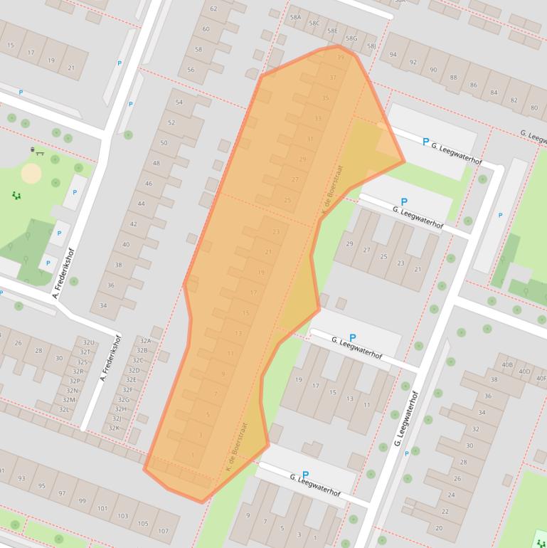 Kaart van postcodegebied 1444ET.