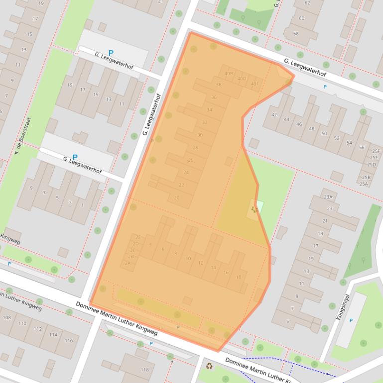 Kaart van postcodegebied 1444EW.