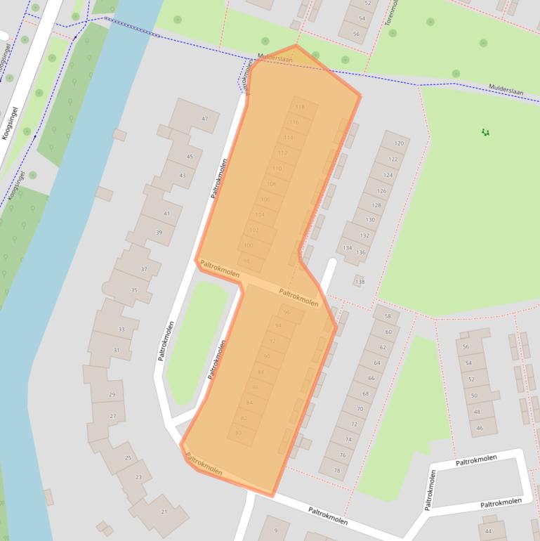 Kaart van postcodegebied 1444GK.