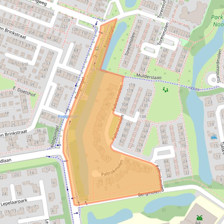 Kaart van postcodegebied 1444GM.