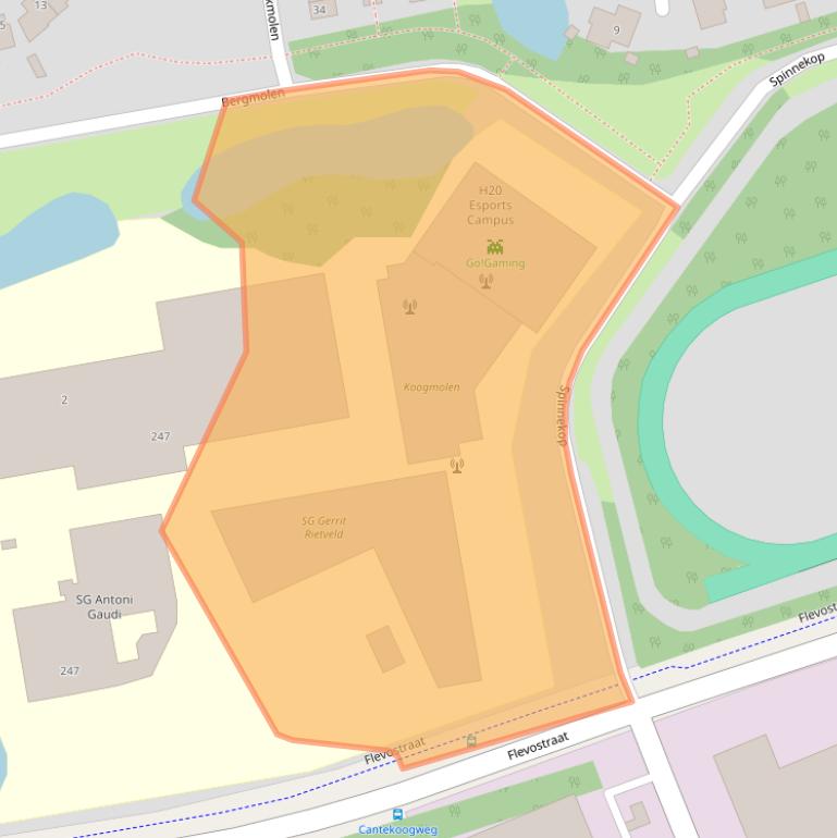 Kaart van postcodegebied 1444GN.