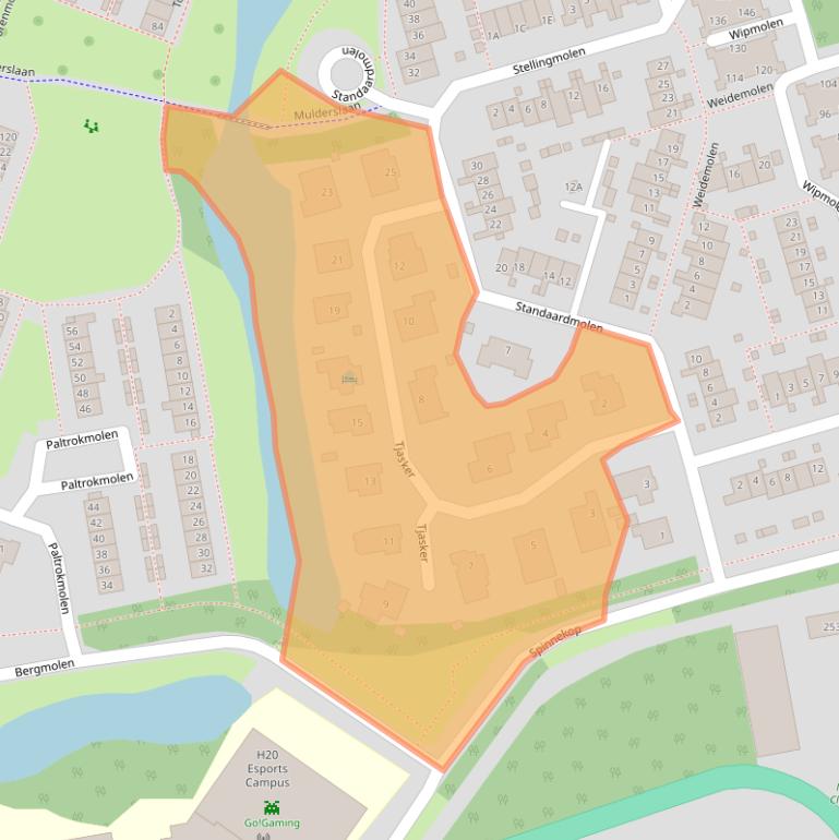 Kaart van postcodegebied 1444GR.