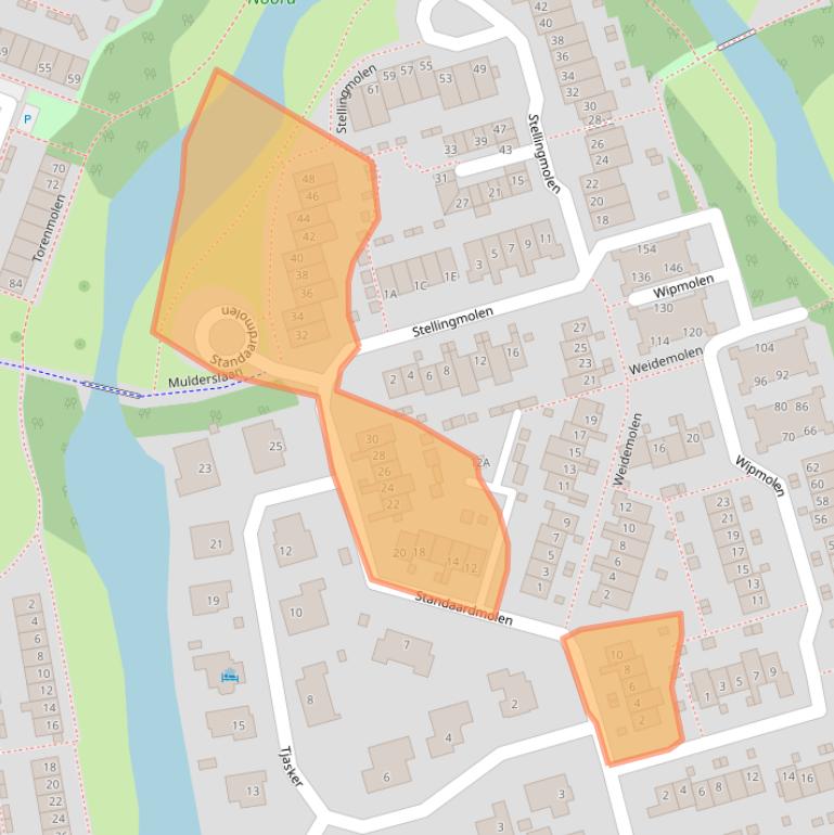 Kaart van postcodegebied 1444GT.