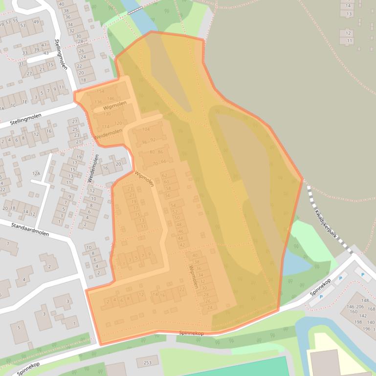 Kaart van postcodegebied 1444GZ.