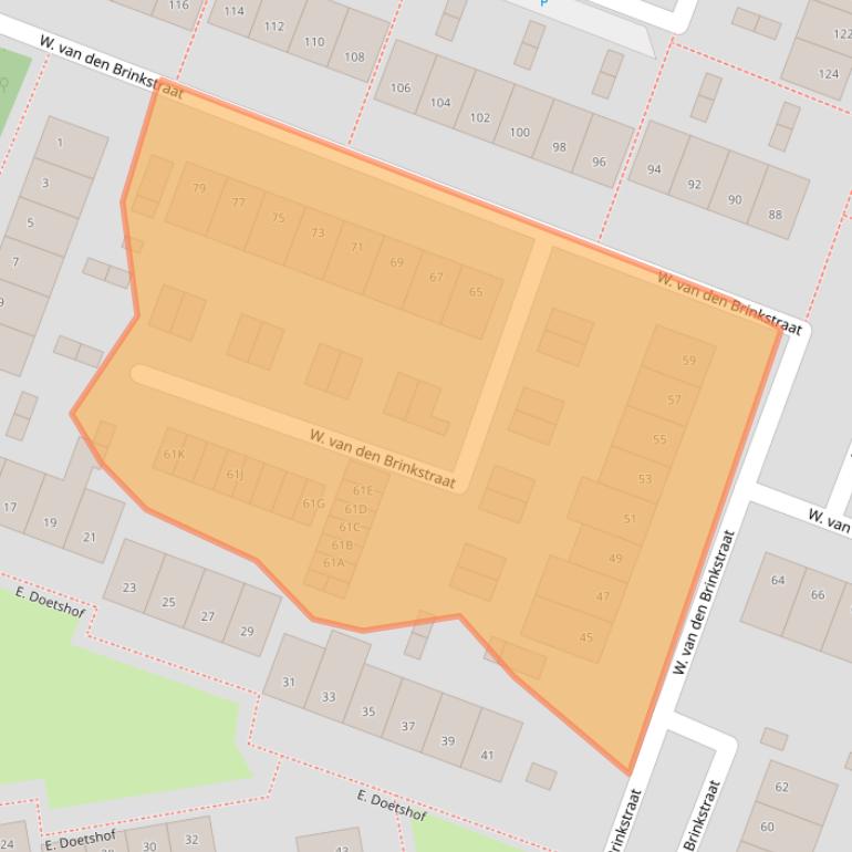 Kaart van postcodegebied 1444HC.